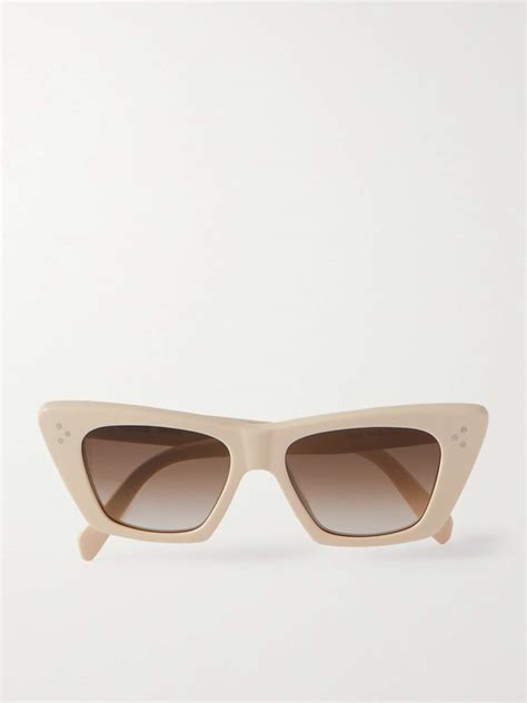 celine ivory cat eye sunglasses|authentic celine sunglasses.